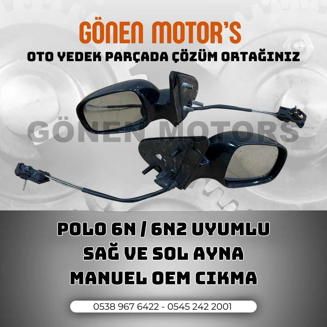 051 - VOLSKWAGEN POLO 6N-6N2 MANUEL AYNA ORJİNAL ÇIKMA SİYAH